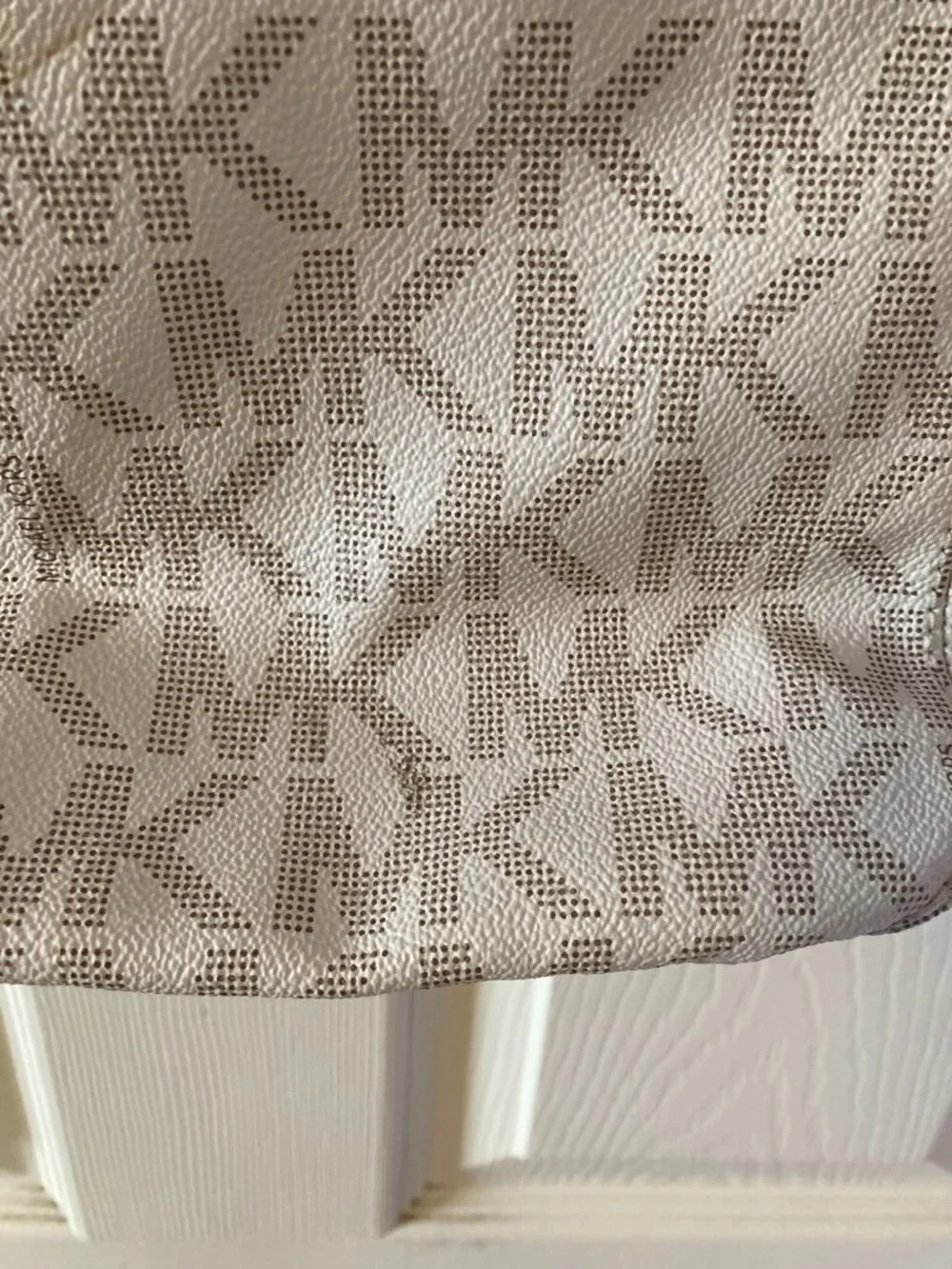 Michael Kors Signature  Logo Hobo Shoulder Bag with Gold Tone Hardware